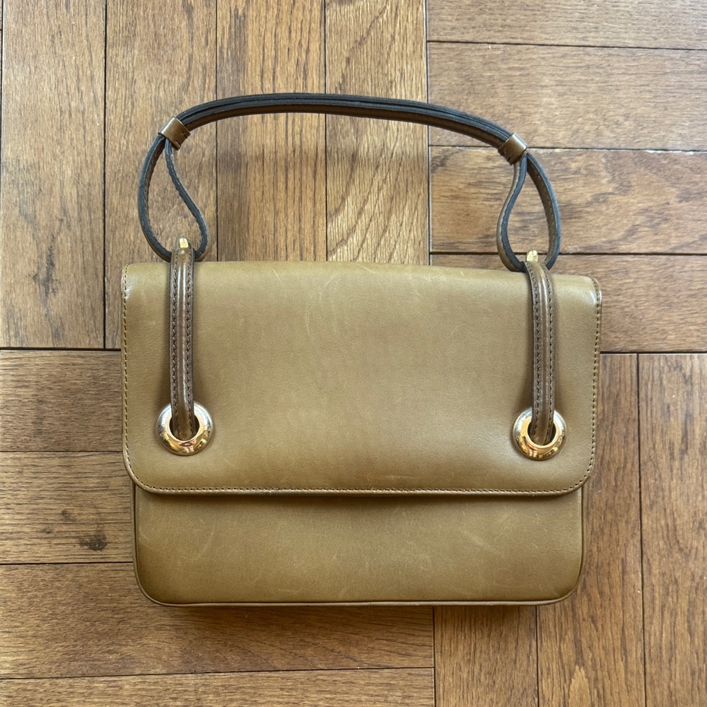 Vintage Loewe Tan Leather hand Bag